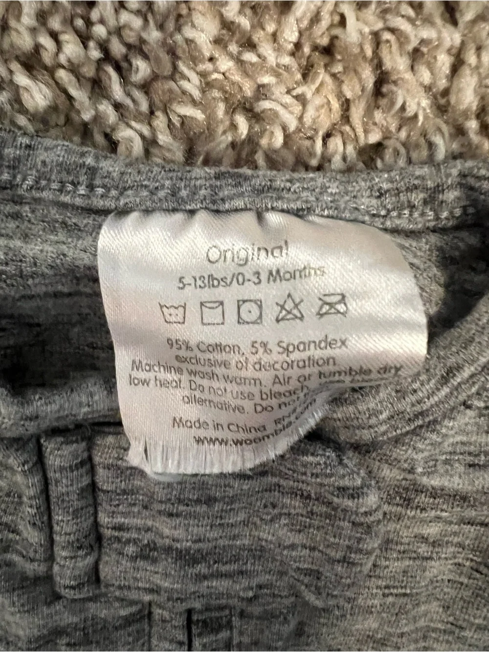 Heather Gray Baby Sleep Sack Swaddle with Front Zipper